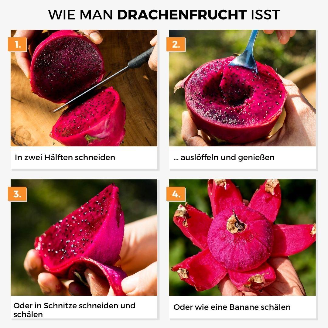 Drachenfrucht (Pitaya) rot