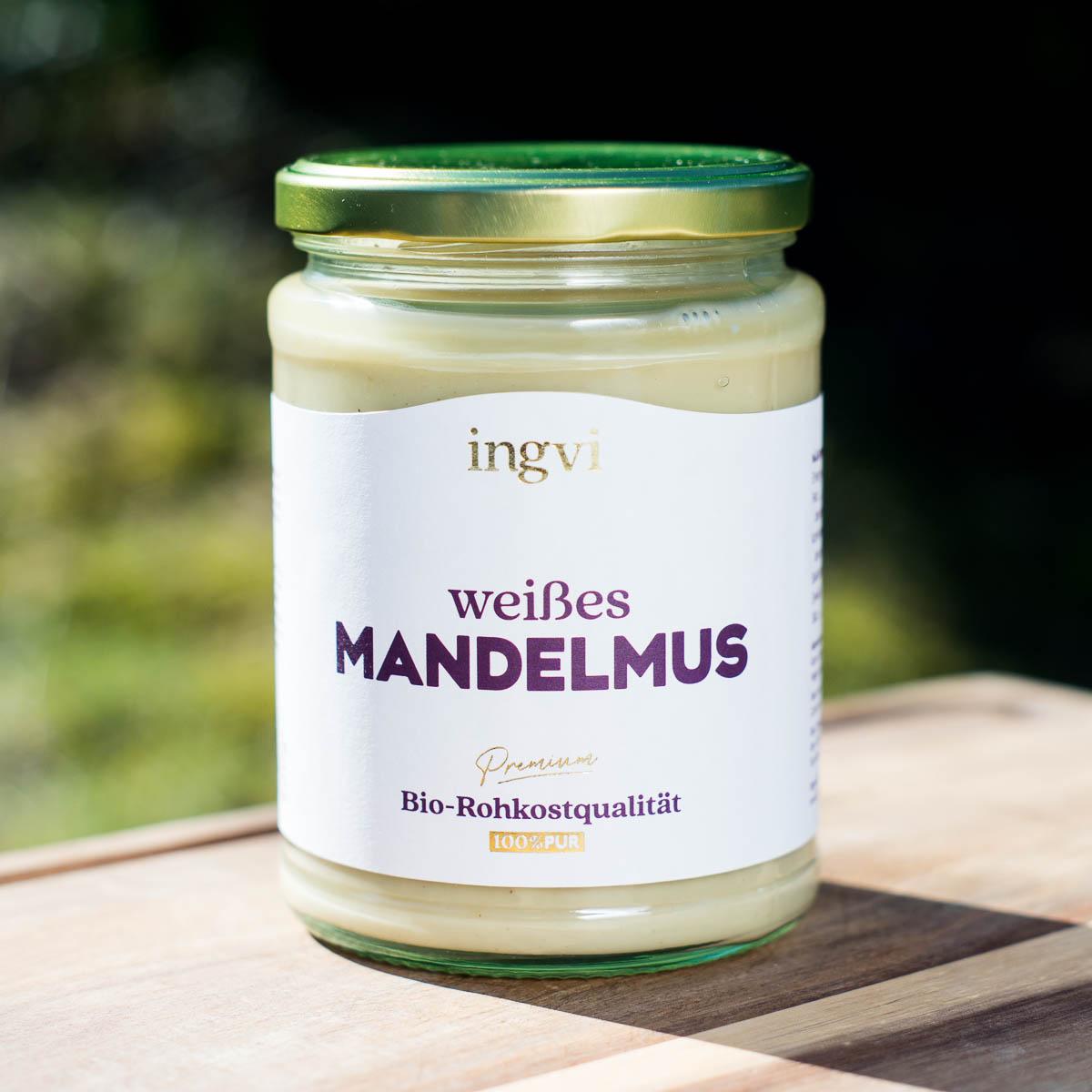 Mandelmus weiß bio & roh Ingvi