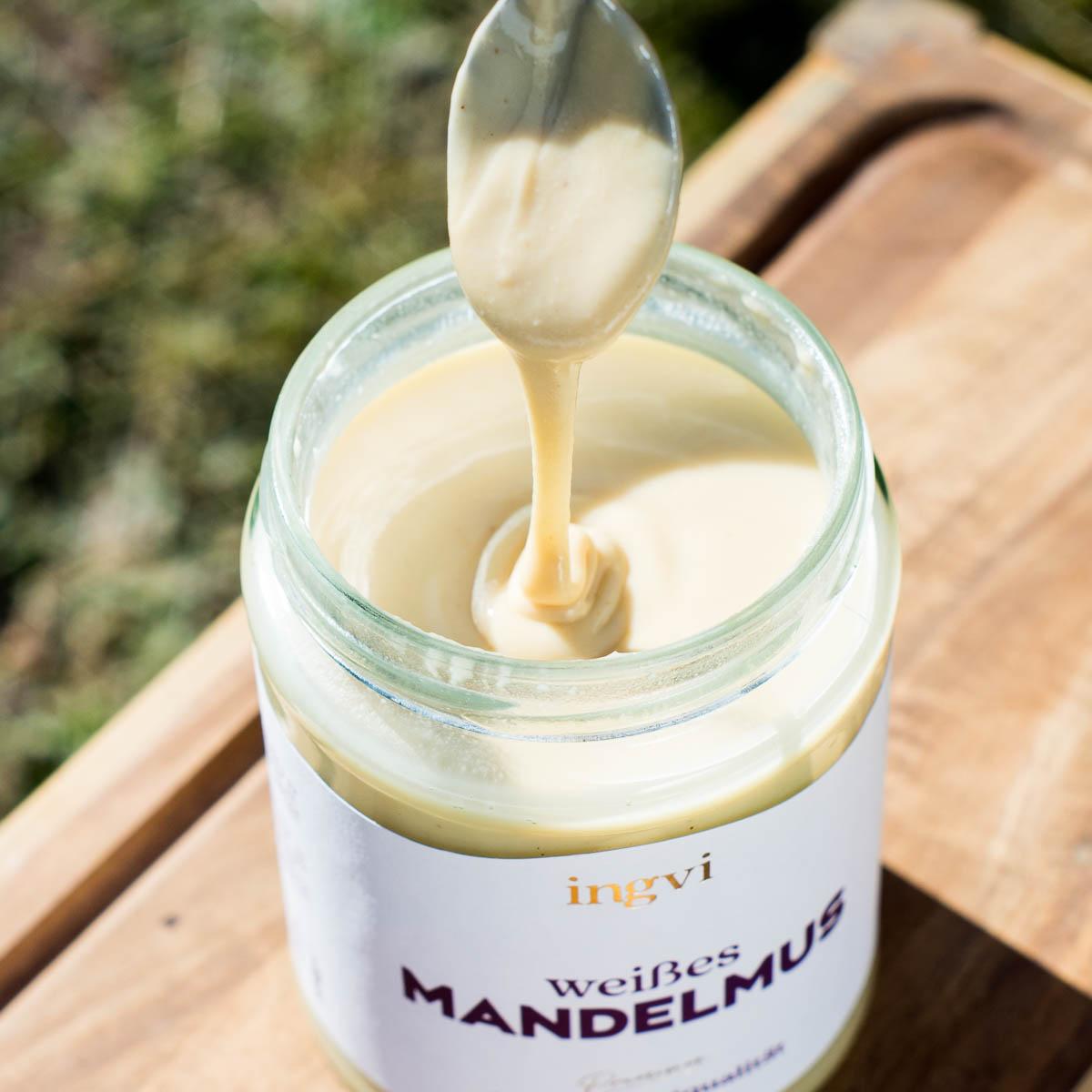 Mandelmus weiß bio & roh Ingvi