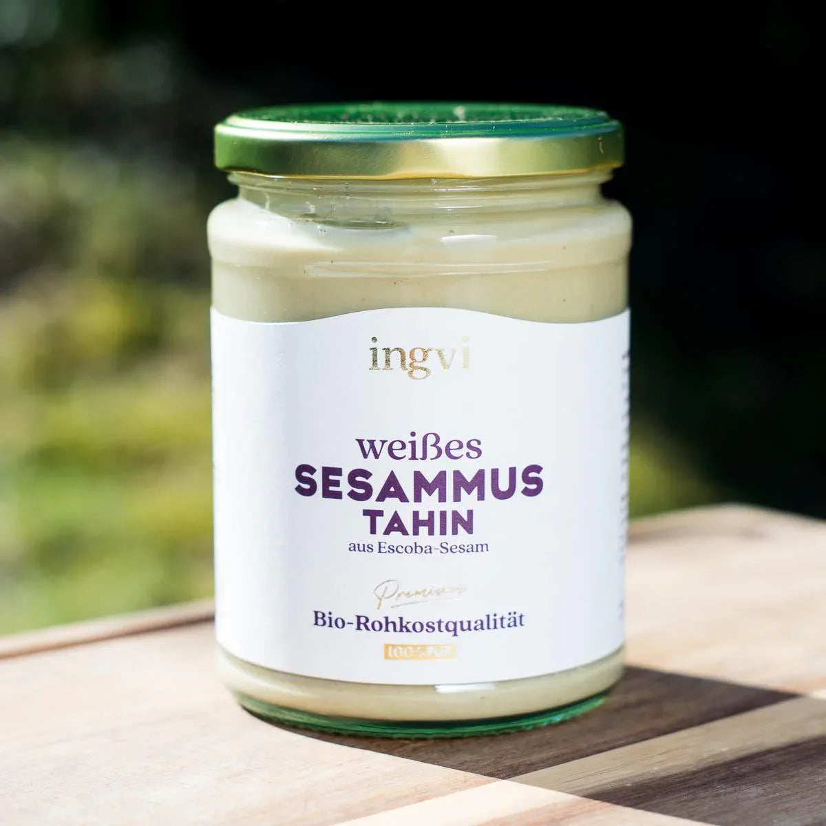 Organic Raw White (Escoba) Sesame Butter Tahin Ingvi