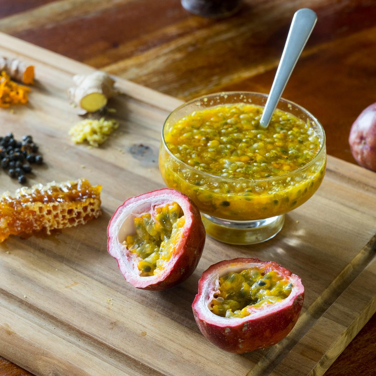Passionfruit purple