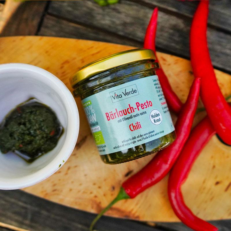 Heldenkraut BärlauchChili-Pesto bio & roh