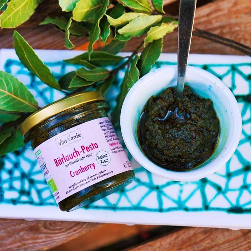 Heldenkraut BärlauchCranberry-Pesto bio & roh