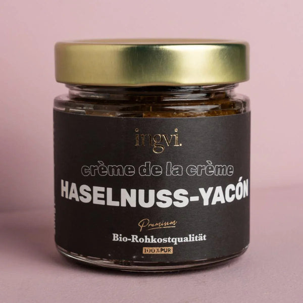 Organic Raw Hazelnut-Yacon spread Ingvi