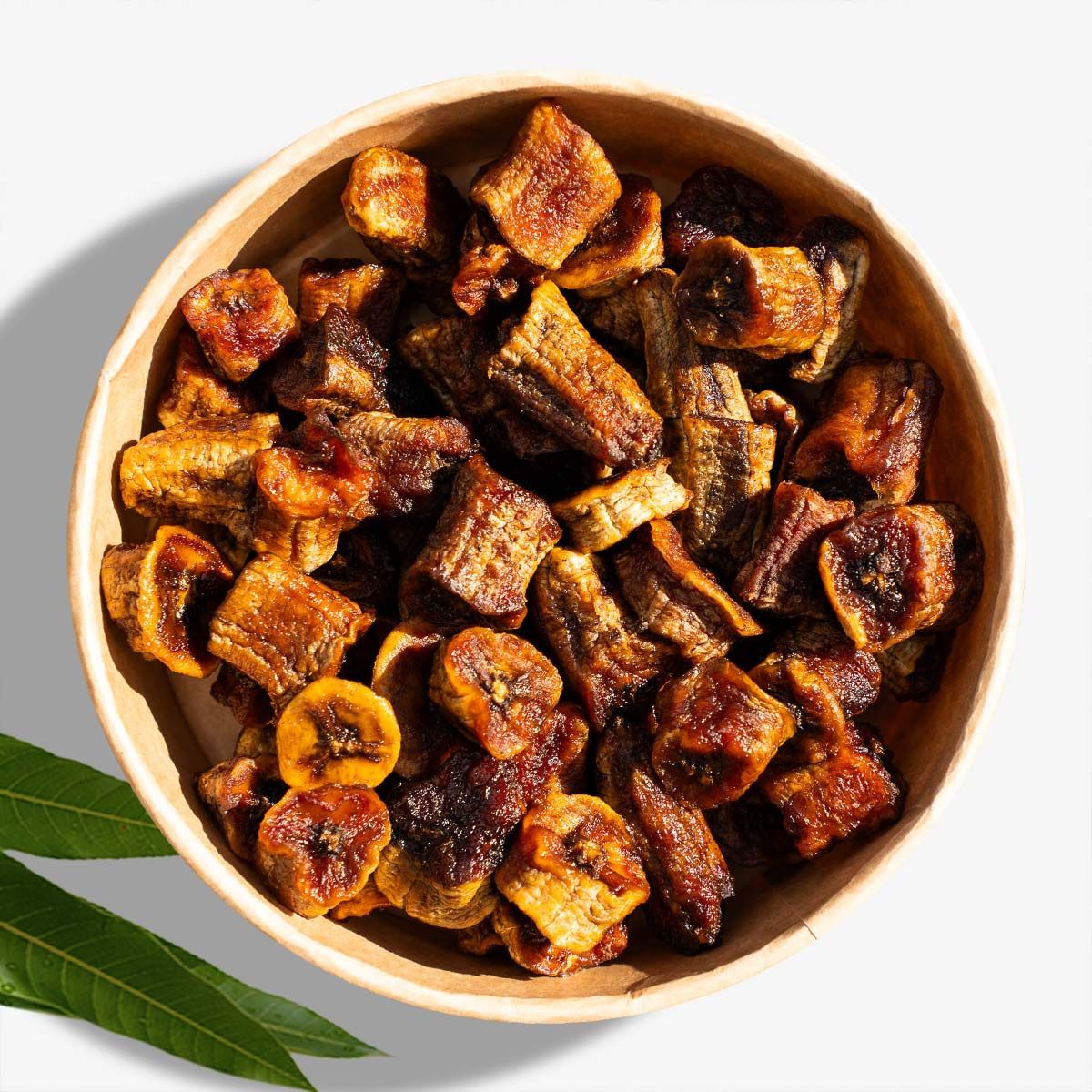 Banana Gros-Michel dried soft in pieces