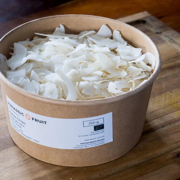 Chips de coco séchées