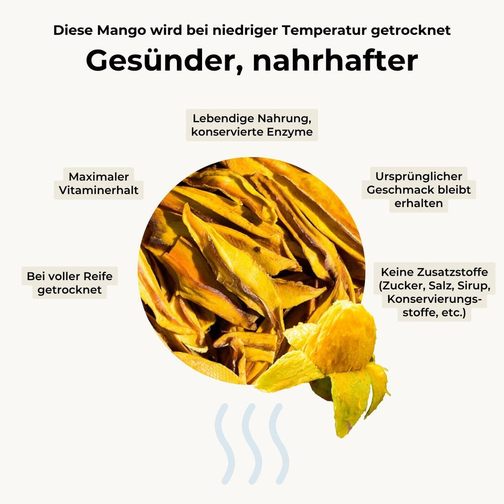 Mango Smaragd wild getrocknet in Streifen
