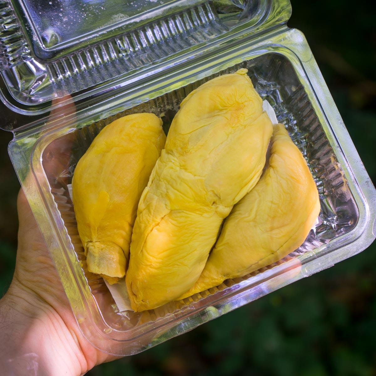 Durian Chanee geschält
