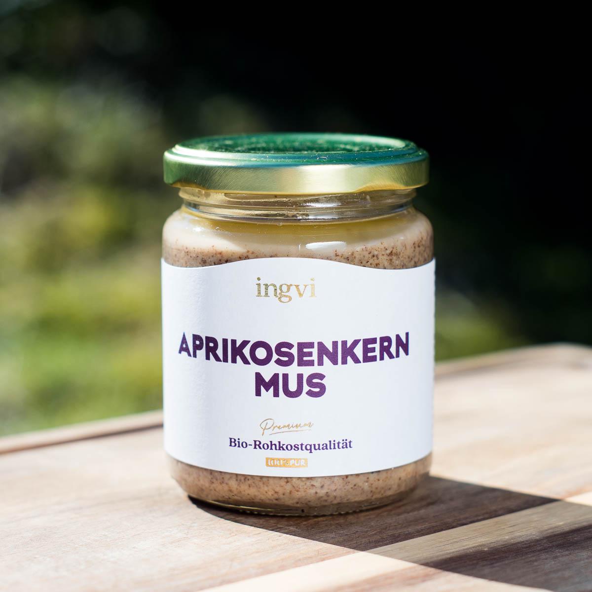 Aprikosenkernmus bio & roh Ingvi