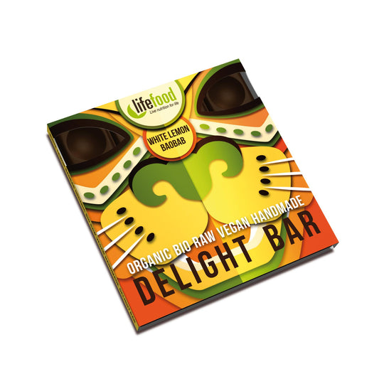 Organic Raw Chocolate white Lemon Baobab Lifefood