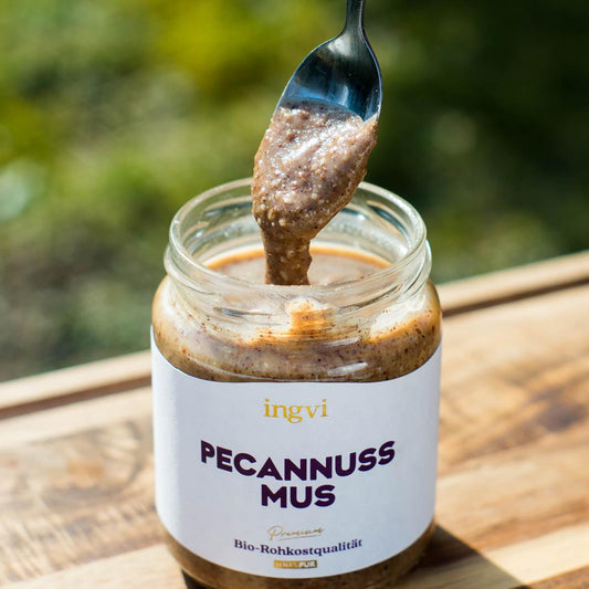 Pecannussmus crunchy bio & roh Ingvi