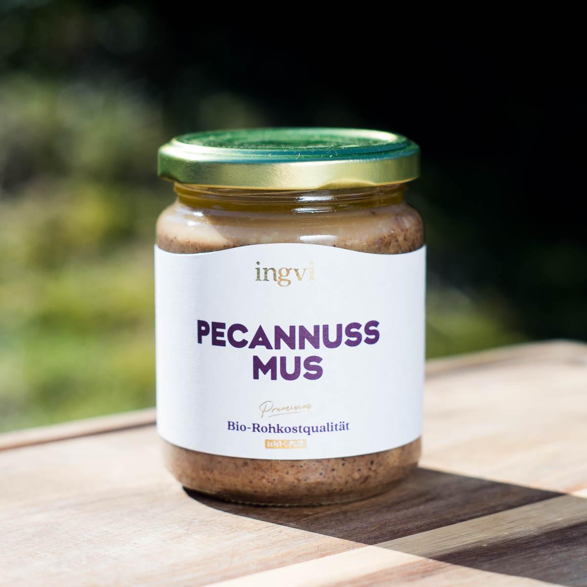 Pecannussmus crunchy bio & roh Ingvi