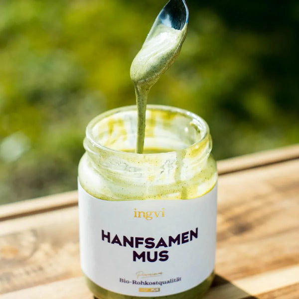Purée de Graines de Chanvre pelées bio & crue Ingvi