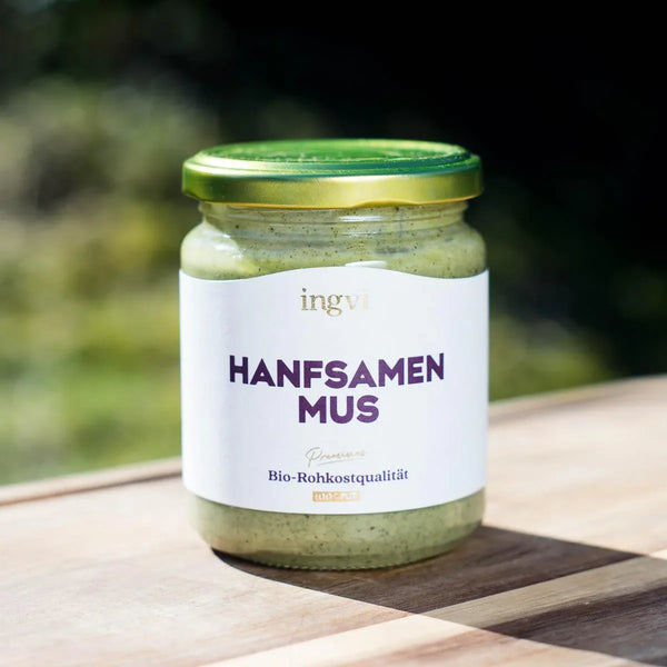 Purée de Graines de Chanvre pelées bio & crue Ingvi