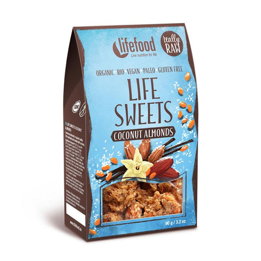 Rohsüßigkeiten Kokosnuss & Mandel & Lifefood