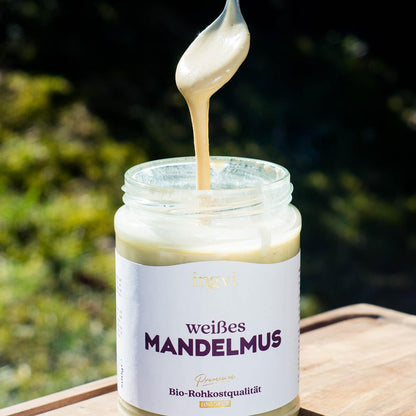 Mandelmus weiß bio & roh Ingvi