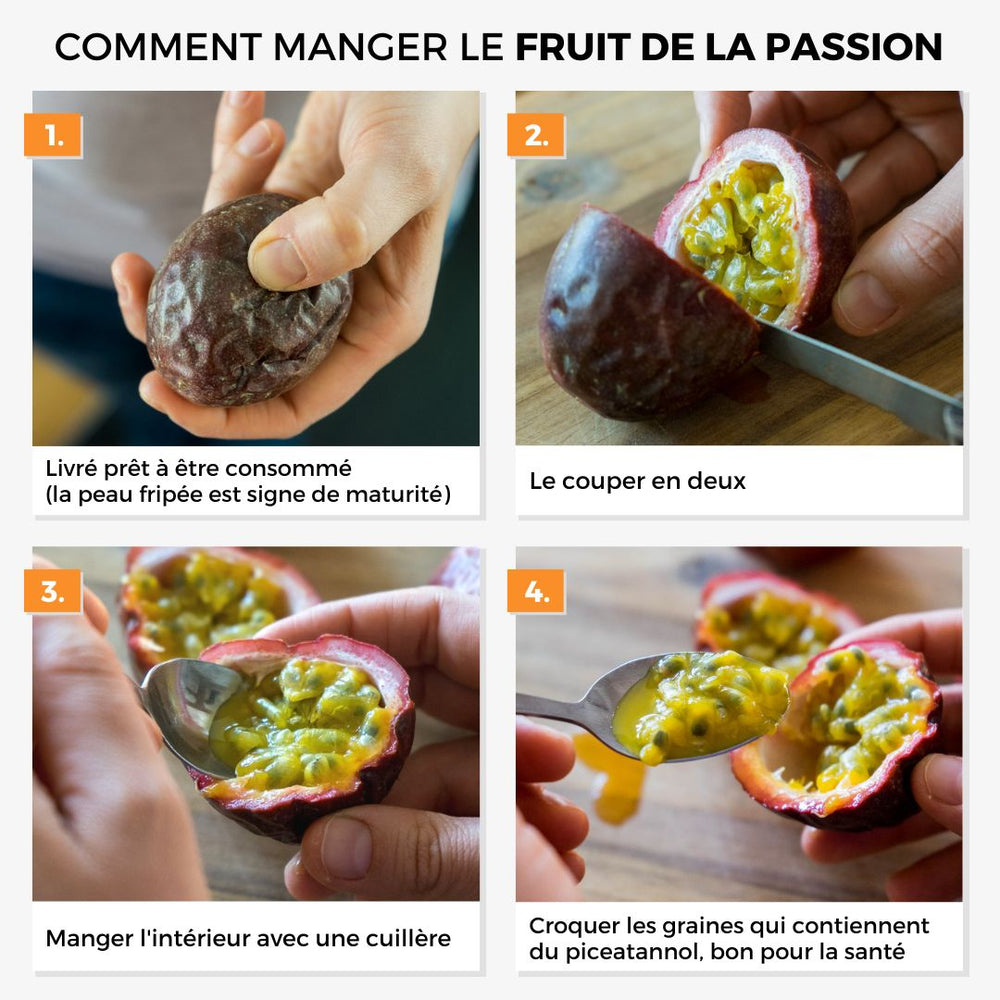 Fruit de la passion jaune (maracuja) sucré