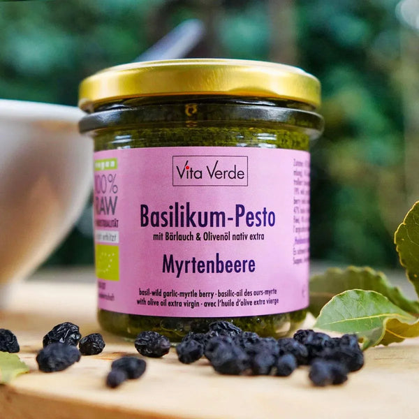 Pesto Basilic & Myrthe bio & cru