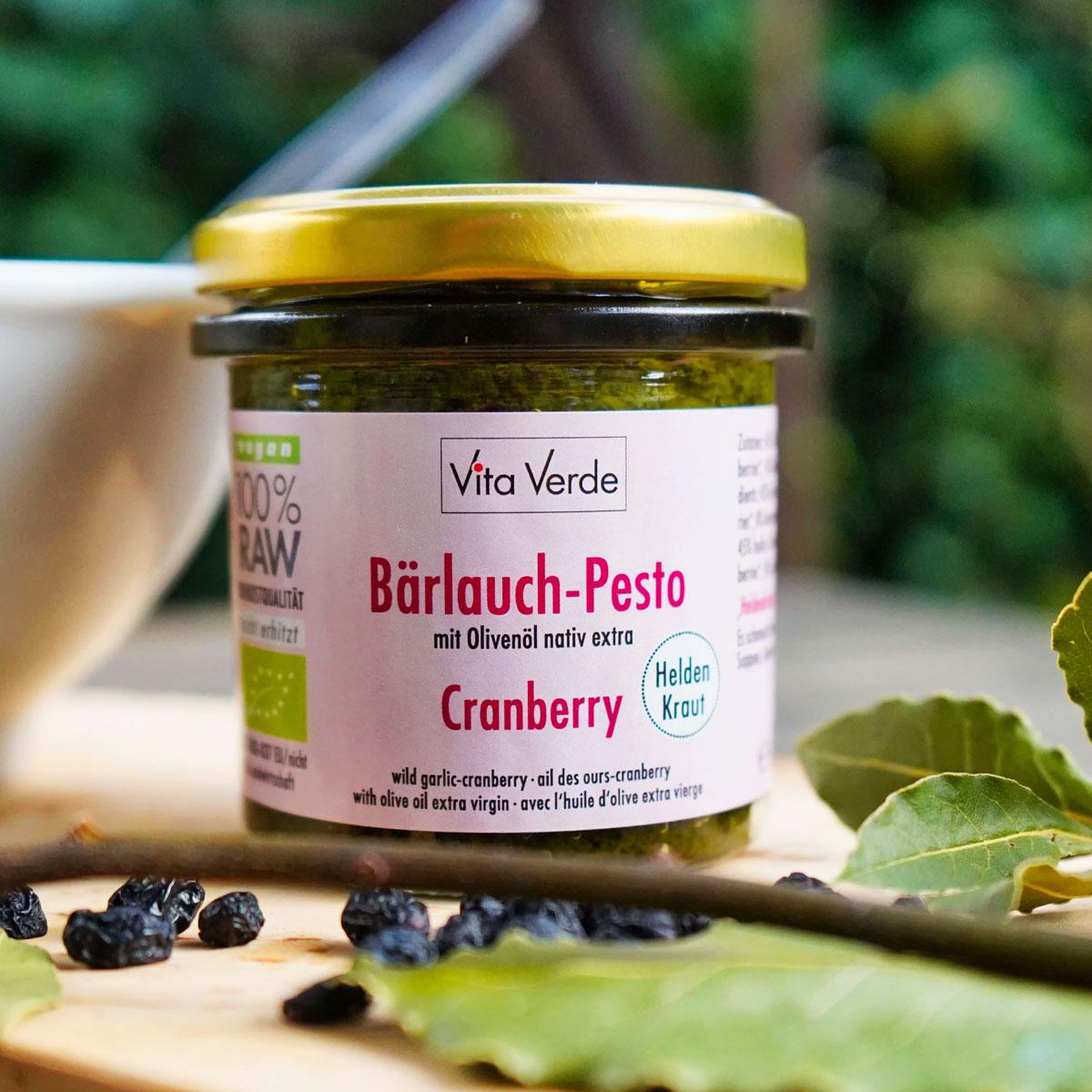 Heldenkraut BärlauchCranberry-Pesto bio & roh