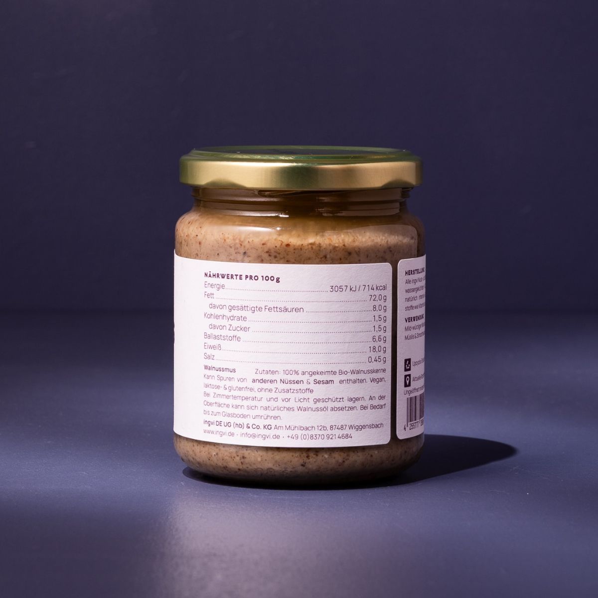 Purée de Noix germée bio & crue Ingvi